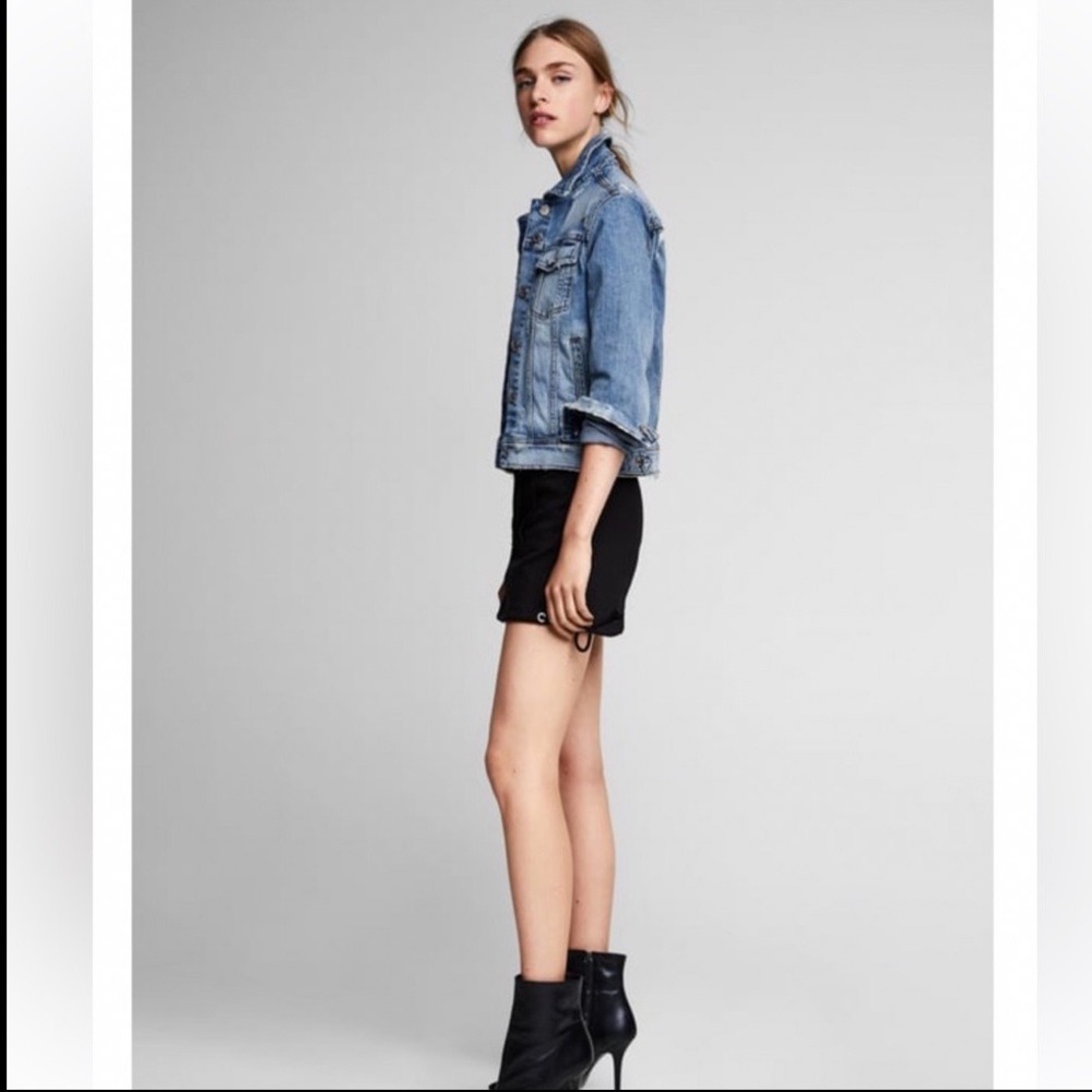 Distressed Denim Jean Jacket - Picture 4 of 13
